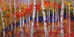 Birch Forest Brook by David Arathoon